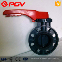 Material de UPVC Controle de nível de água válvula de borboleta do PVC manualmente